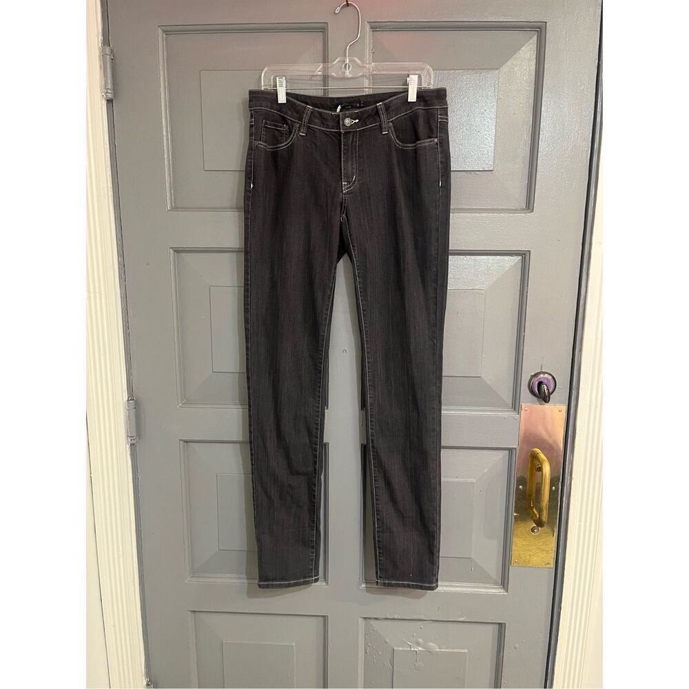 Prana Organic Cotton Woman’s Kara W4115‎ Gray White Stitch Sz 10/30 Sustainable